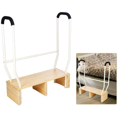 Bed Rail For Elderly Step Stool With Handle Adults Bed Steps For High