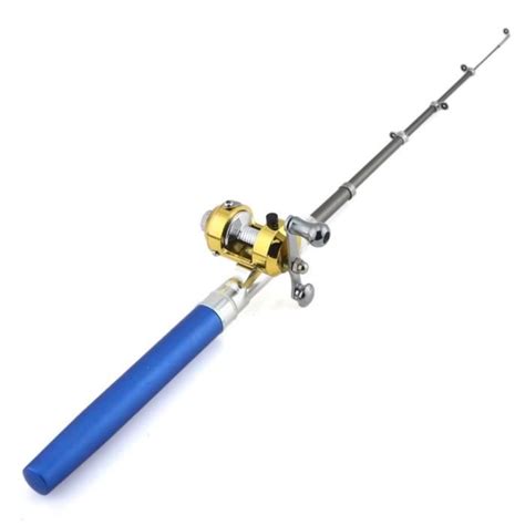 Mini Canne P Che Poisson Stylo Aluminum Bobine Cdiscount Sport