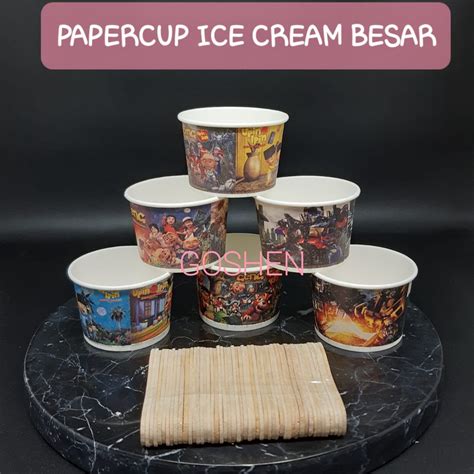 Jual Paper Cup Ice Cream Besar Shopee Indonesia