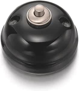 FONTINI GARBY Bouton Poussoir Porcelaine Noire 10A 250V Réf