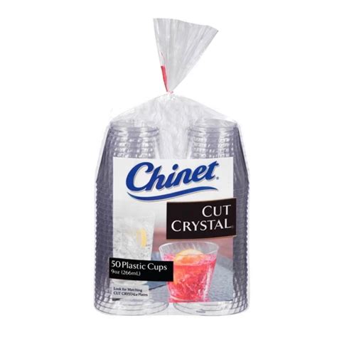 Chinet Cut Crystal Cups - 9oz/50ct : Target