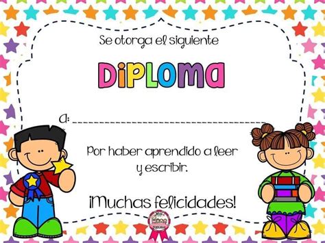 Formato Para Reconocimientos Y Diplomas De Preescolar Artofit