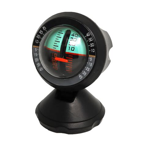 Car Tilt Gauge Indicator Gradient Angle Slope Level Meter Inclinometer Vehicle Level Measure