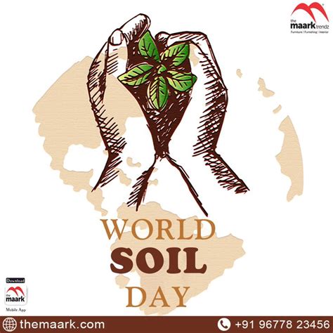 The World Soil Day Poster With Hands Holding A Plant