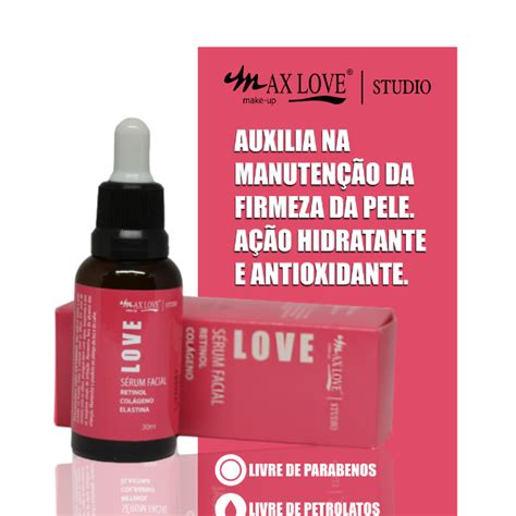 Max Love Serum Facial Retinol Col Geno E Elastina Gracebeauty