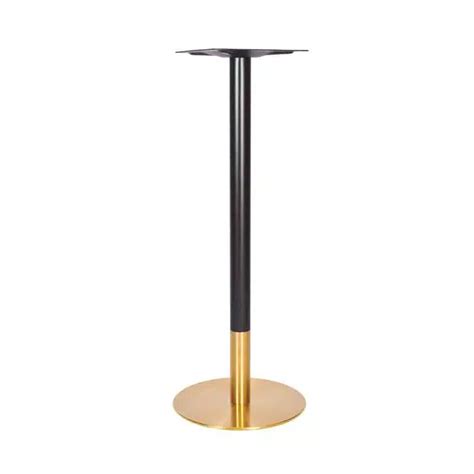 Zeus Black And Brass Table Base Defrae Contract Furniture