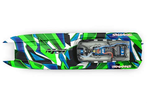 TRAXXAS BATEAU RC DCB M41 CATAMARAN VERT NEW