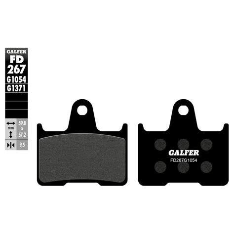 Galfer Semi Metallic Rear Brake Pads Fd267 13 4 61 Off Revzilla