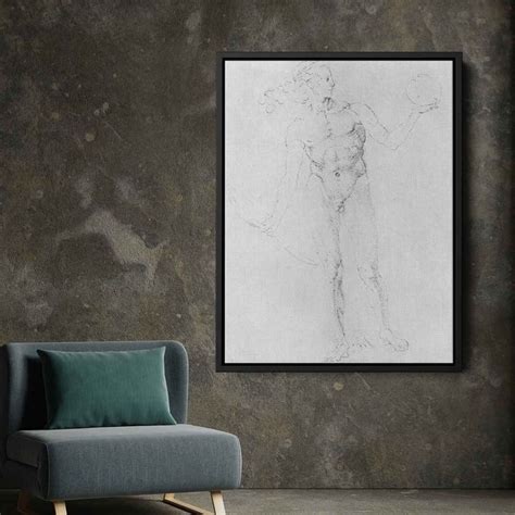 Male Nude Apollo Poynter 1503 By Albrecht Durer12 X 16 Canvas