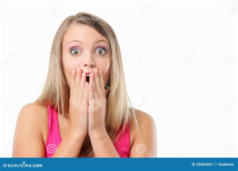 Shocked Girl Stock Image Image 33664061