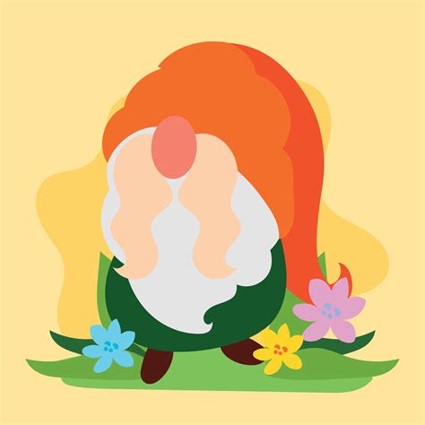 Garden gnome cartoon character 48656246 Vector Art at Vecteezy