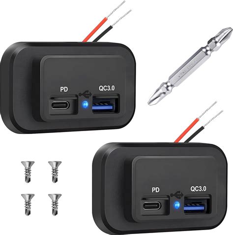 Pezzi Dual Presa Usb Per Caricabatteria Da Auto V V