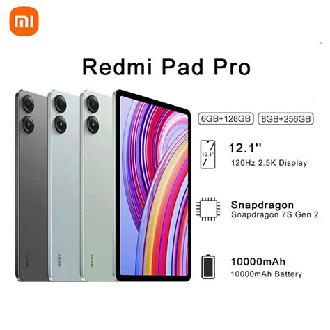 Планшет Xiaomi Redmi Pad Pro, Wi-Fi, 120 Гц, 2,5 K, Snapdragon®7S Gen 2 ...