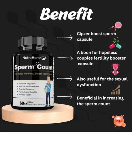 Nutraherbal Sperm Count Capsule Boost Male Fertility Naturally At Rs 1099 Bottle Sperm Count