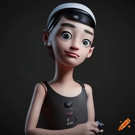 3d Cartoon Character Illustration On Craiyon