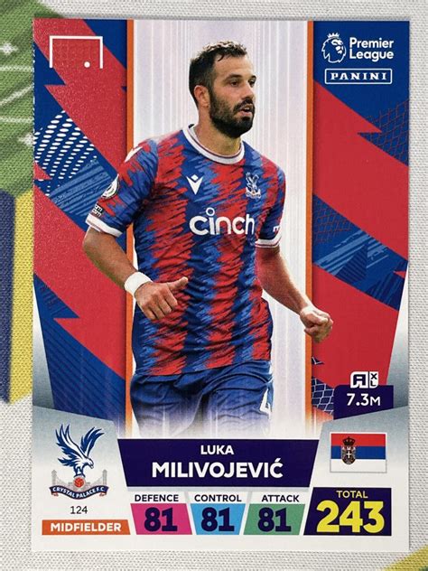 Luka Milivojevic Crystal Palace Base Panini Premier League