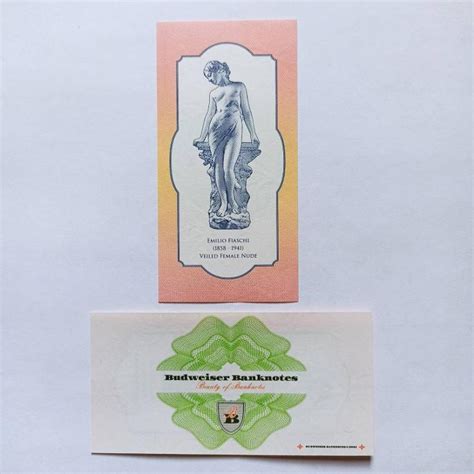 Vizitka Budweiser Banknotes Female Nude Aukro