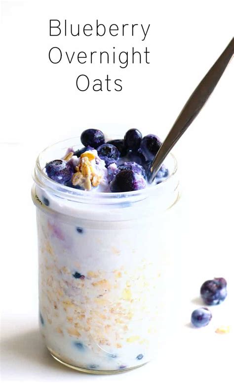 Creamy Blueberry Overnight Oats Baking Ginger