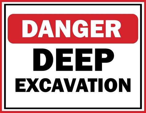 Excavation Safety Sign | FREE Download