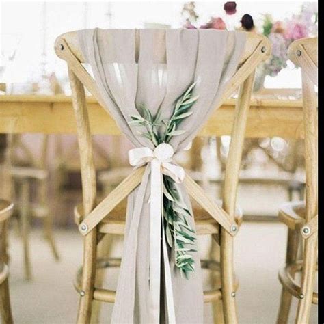 26 Wedding Chair Decor Ideas With Fabric And Ribbons ChicWedd