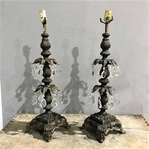 Pair Of Vintage Table Lamps | Tramps UK