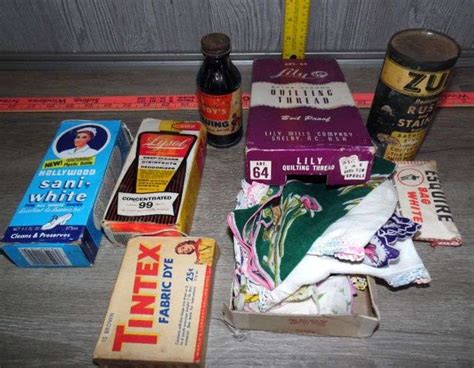 Vintage Boxes Bottle And More Dunker Auction