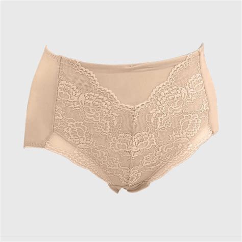 Onono High Waist Lace Underwear Nude M