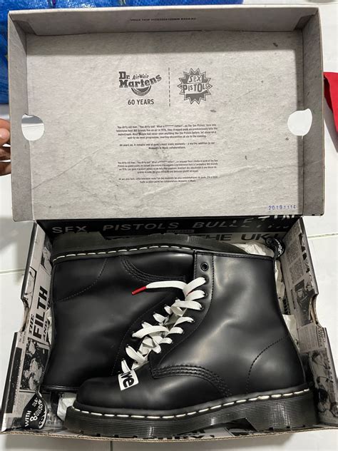 Dr Martens X Sex Pistols Men S Fashion Footwear Boots On Carousell