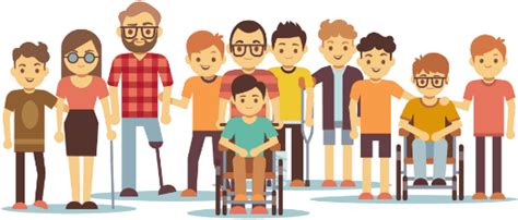 Download Disabled Friend Illustrations People With Disability Cartoon