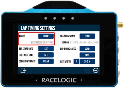 How To Change Vbox Touch Track Layout Racelogic Support Centre