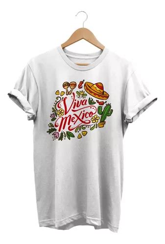 Playera Unisex Mexicana Viva Mexico Folclore Fiestas Patrias