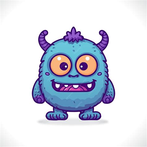 Premium Vector Cute Monster Cartoon Vector Illustration