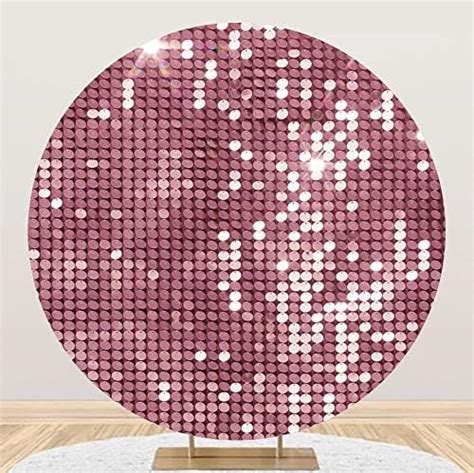 Amazon YongFoto Pink Polyester Round Backdrop Cover 7 5ft Circle