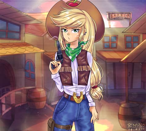 Safe Artist Tcn Character Applejack Species Human My