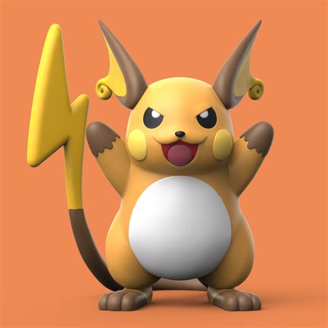 STL file POKEMON - RAICHU・3D printable model to download・Cults