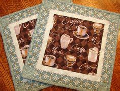 Coffee Themed Mug Rugs Place Mats Coasters Pair By Susiquilts Placemats