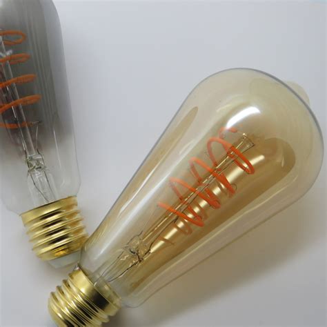 St64 Amber Led Bulb Soft Filament 8w Lime Mt Online Lighting Shop Malta Hanging Lights Wall