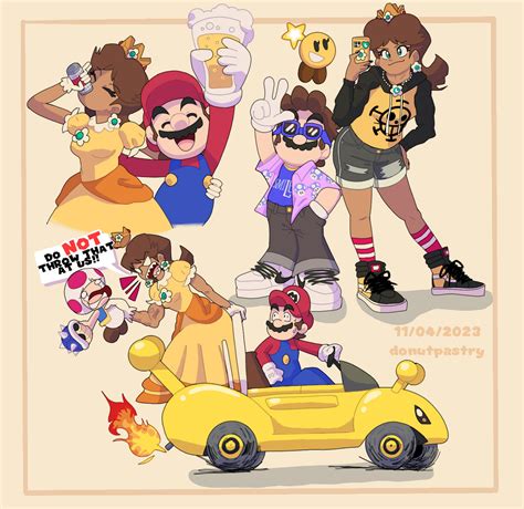 Daisy and Mario by doughnutpastry on DeviantArt