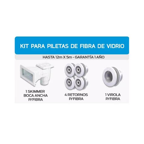 Kit Vulcano Piscina De Fibra Skimmer Retorno Virola Hidrofil