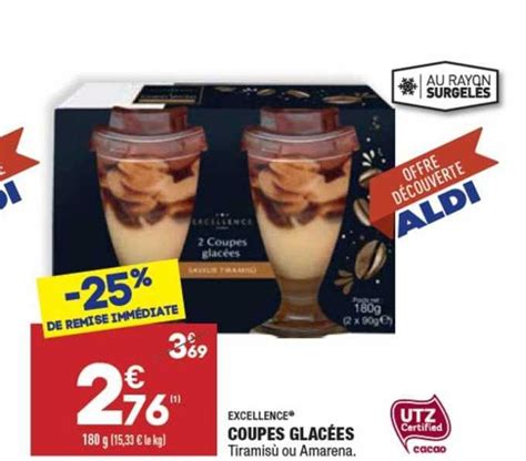 Promo Coupes Glacées Excellence chez Aldi iCatalogue fr