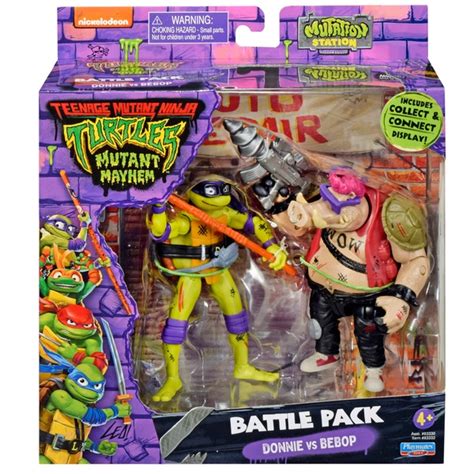 Teenage Mutant Ninja Turtles Mutant Mayhem Figuren Donatello Vs Bepop