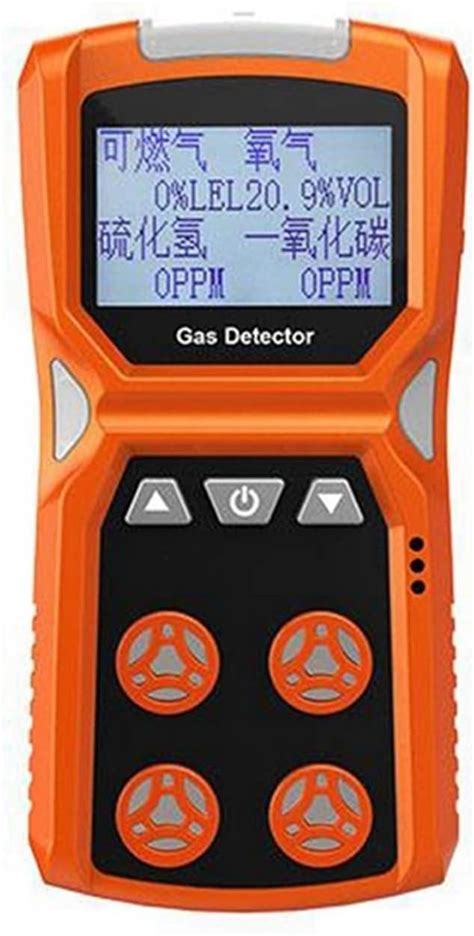 Portable Gas Detector， Multi Gas Detector Gas Meter O2 H2s Co Lel 4 In 1 Oxygen Hydrogen Sulfide