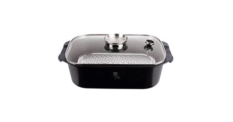 Oala Roaster Marmorata Cu Capac Berlinger Haus Granit Diamond Line Bh