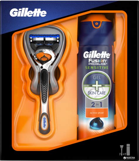 Набор Gillette Fusion ProGlide Flexball Бритва + Гель для бритья ...