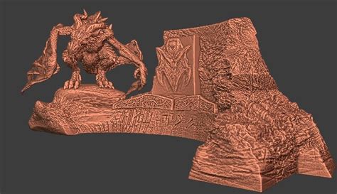 Stl File Paarthurnax From The Elder Scrolls V Skyrim 🐉 ・3d Print