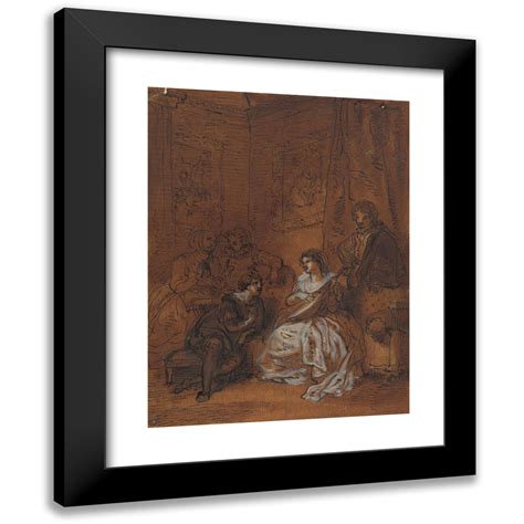 Robert Smirke 12x14 Black Modern Framed Museum Art Print Titled One