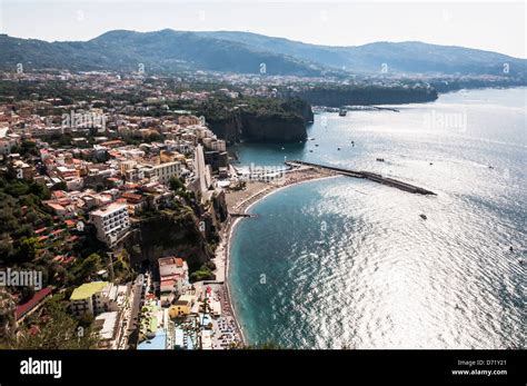 Panoramic View Of The Sorrento Coast Italy Stock Photo Alamy