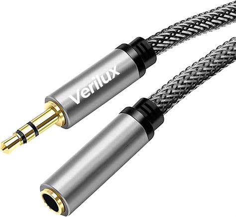 Verilux Audio Aux Cable 16 4Ft Jack Audio Extension Cable Male To