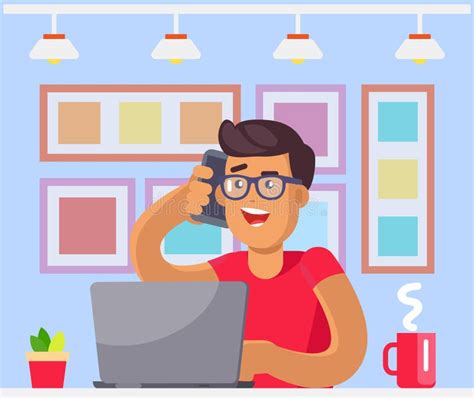 employee   tasks  office multitasking man sitting  laptop  phone  workplace