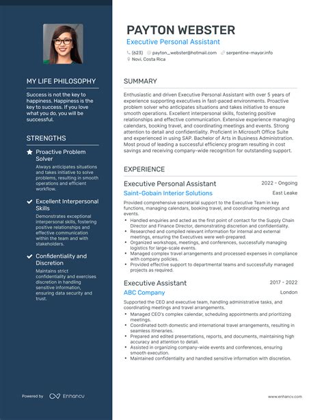 3 Executive Personal Assistant Resume Examples And How To Guide For 2024